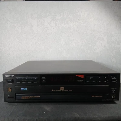 SONY CDP-C315 Compact 5-CD Disc Player Changer 12W No Remote - Image 1 of 4