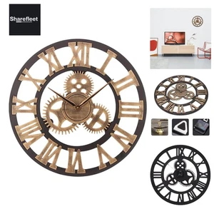 Reloj de Pared Sin Ruido de Tic Silencioso 60cm Esfera Romana Funciona con Pilas Q... - Imagen 1 de 9