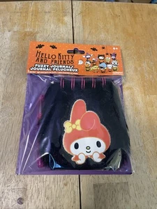 Hello Kitty And Friends Fuzzy Black Halloween Journal with Pen New - Picture 1 of 2