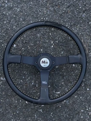 M’s ATC Autolook 355mm RARE Steering Wheel  Nardi Personal Jdm import CRAZY FIND - Image 1 of 4