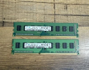 2x Samsung PC3-12800 4GB UDIMM 1600 MHz PC3-12800 DDR3 SDRAM Memory - Afbeelding 1 van 2