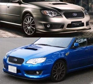 Fits Subaru Legacy 07+ Spec B JDM Bumper BP5 Splitter Lip Spoiler Black Plastic - Picture 1 of 5