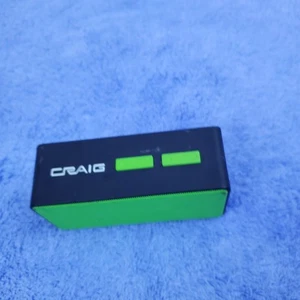 Craig CMA-3747 Black & Green Portable Speaker With Bluetooth Wireless Technology - Picture 1 of 14