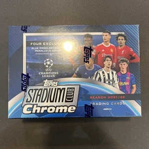 2021-22 Topps Stadium Club Chrome UEFA Soccer Mega Box Factory Sealed - Picture 1 of 3