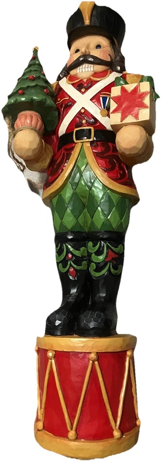 Jim Shore LARGE 20" Tall Christmas "Nutcracker" W/ Tree & Gift 6008296 RARE HTF - Image 1 of 4