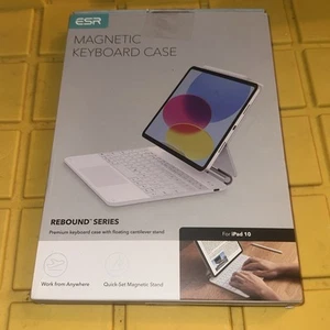 ESR Magnetic Keyboard Case Rebound Series For ipad 10th 11th (A16,2025) White - Photo 1/1