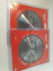 2x Milwaukee 48-40-4132 7 1/4 in. 48T Non-Ferrous Circular Saw Blade - Picture 1 of 3