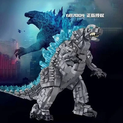 Building Blocks Sets MOC Ideas Monster Mecha Godzilla Bricks Toys Kids 1284pcs - Image 1 of 4