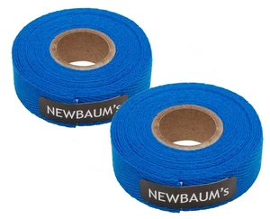 2-Rolls Newbaums Cotton Cloth Road Fixie Bike Handlebar Bar Tape Bright Blue - Picture 1 of 4