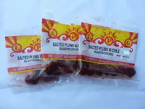 3-pack Saladitos c/Chile Rojas (chili plums ) 0.5-oz each bag Mexican candy - Picture 1 of 1