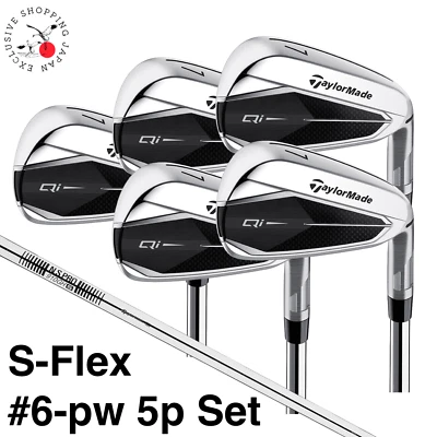 Taylormade Golf Qi Iron Wedge Club #6-pw 5p Set S Flex N.S.PRO 910GH Steel Shaft - Image 1 of 4