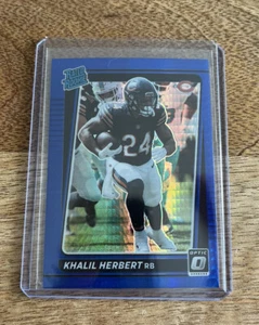 2021 Donruss Optic Khalil Herbert Blue Shimmer Prizm Refractor RC #293 - Bild 1 von 2