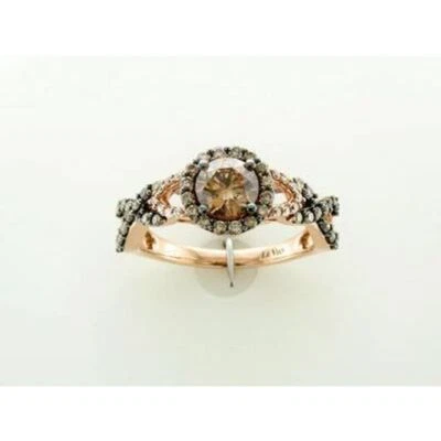 Anillo LeVian Oro Rosa 14K Chocolate Diamante 1.21 cts Talla 7 Foto 1 de 4