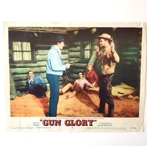 Gun Glory #3 lobby card 1957 Stewart Granger Rhonda Fleming western 11 x 14 - Foto 1 di 2