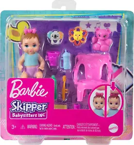 Barbie Skipper Babysitters Inc Baby Small Doll & Accessories, First Tooth Playse - Picture 1 of 6