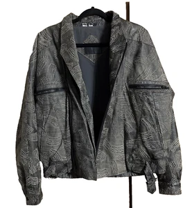 Chaqueta Bomber de Cuero CHIA De Colección Para Hombre Talla M Retro Texturizada Única en su Clase - Imagen 1 de 17