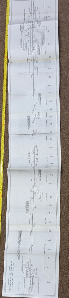 6ft 1954 York PA to Parkland MD Rail Map - Image 1 of 3