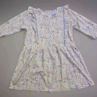 Bella Bliss Maizy Floral Pima Cotton Louise Dress Girl's Size 7 Spring/Fall Dres - Image 1 of 4