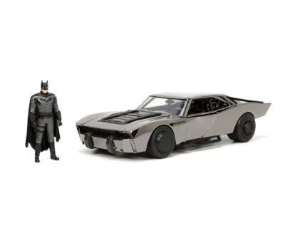 1/24 Jada Convention Exclusive 2022 The Batman & Batmobile Black Chrome 33740 - Image 1 of 4