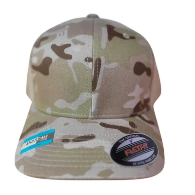 Gorra de béisbol Flexfit Trucker malla sombrero en blanco ajuste flexible 6511 multicam bronceado árido NUEVO Foto 1 de 4
