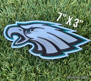 PHILADELPHIA EAGLES GRÖSSTE 7"" Aufnäher Aufbügeln bestickt hochwertig USA Verkäufer - Bild 1 von 3