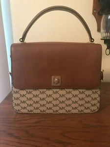 Michael Kors Natalie Large Heritage Signature Satchel - NWT and Dust Bag - Picture 1 of 8