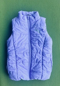 Puma Puffer Vest Youth Girls S Small (7-8) Lavender Purple Full Zip NWOT - Picture 1 of 8
