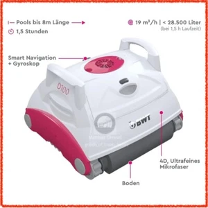Robot piscina BWT D100 pulitore automatico per piscina aspirapolvere per pavimenti fino a 8 m - Foto 1 di 7