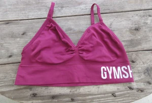 Women's Gymshark Sports Bra Size S Burgundy Adjustable Straps Pullover - Picture 1 of 5