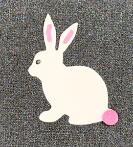 Mini Easter Bunny Cotton Tail Rabbit Holiday Metal Dies Standard Thin - Picture 1 of 2