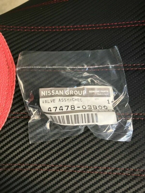 " Nissan Genuine Brake Booster Check Valve Infiniti G20 Maxima 47478-03B00 OEM* Foto 1 de 1
