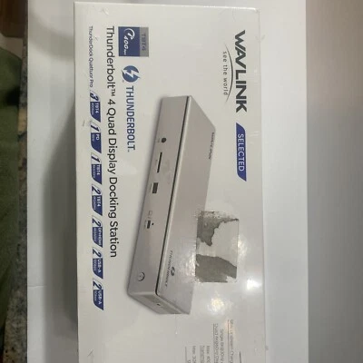 Thunderbolt 4 Docking Station 8K Quad 4K Display 40Gbps w/ 200W Power Adapter - Image 1 of 3