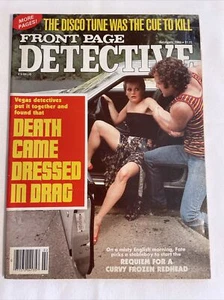 1982 February, Front Page Detective Magazine, Death Came Dressed in Drag (MH159) - Bild 1 von 3