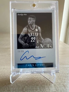 2018/19 Panini Noir Caris Levert Auto /99 Brooklyn Nets Cleveland Cavaliers 🔥 - Zdjęcie 1 z 2