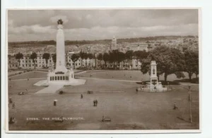 Tarjeta postal The Hoe Plymouth RPPC Sweetman & Son Sologlaze foto real Inglaterra Reino Unido - Imagen 1 de 2