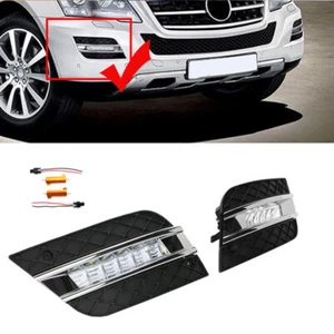2x Daytime Running Lights DRL Lamp For Benz W164 ML-Class ML320 ML350 2008.06-11 - Picture 1 of 12