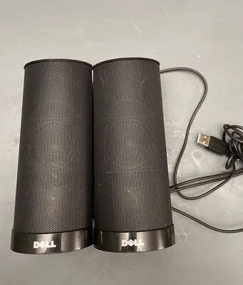 Black Dell AX210 USB Powered Multimedia Speaker System USB Powered - Image 1 of 3