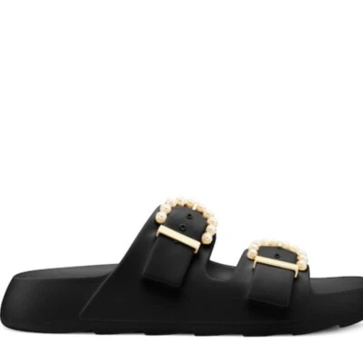 Stuart Weitzman Pearl Buckle Slide - Image 1 of 4