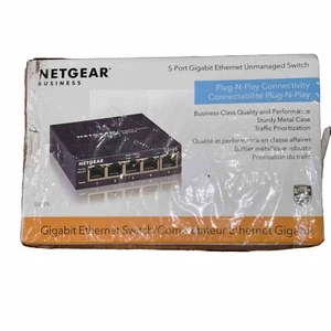Netgear Business 5-Port Gigabit Ethernet Unmanaged Switch Plug-N-Play GS105 - Picture 1 of 2