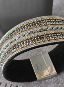 Premier Designs Jewelry ICONIC 7" Magnetic Clasp Bracelet. New - Picture 1 of 4