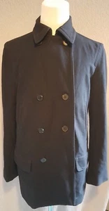 DKNY Man's Navy Pea Coat Size: Large VERY GOOD Condition - Picture 1 of 7