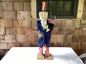 Patriotic Handmade Uncle Sam Signed And Dated Michelle 2023 - Picture 1 of 8
