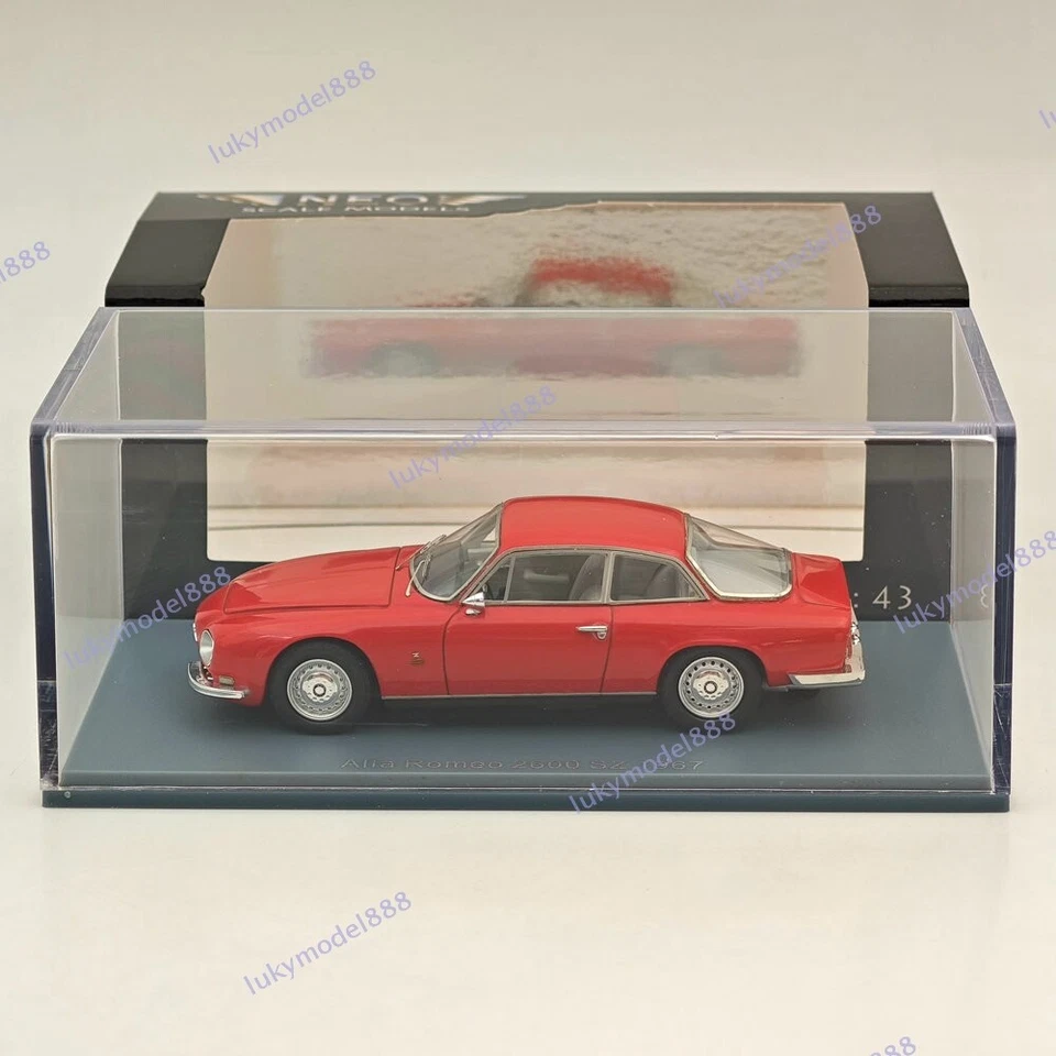1/43 NEO SCALE MODELS Alfa Romeo 2600 SZ 1967 Red Resin Car Limited Collection - Image 1 of 4