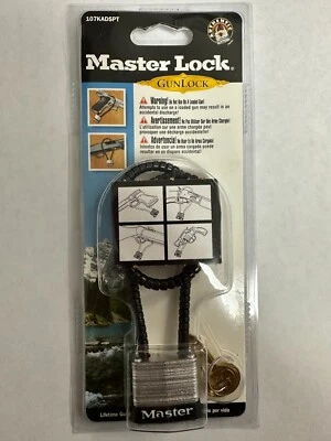 Master Lock Cable Gun Lock & 2 Keys (107KADSPT) - Image 1 of 2