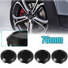 Universal Piece Of 4 8 Clips 76Mm Dia Car Wheel Tyre Center Hub Cap Cover Black