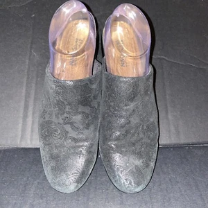 NAOT Vision Clogs Women's Size 40 EU 9.5 US Black Leather Slip-on Shoes Mules - Picture 1 of 11