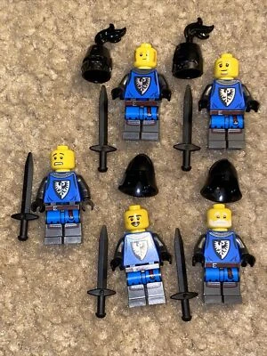 LEGO Castle Black Falcon soldier X5 minifigure sword Helmet 10305 - Image 1 of 2