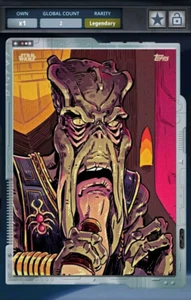 2cc POGGLE YEAR IN REVIEW ORIGINAL ART SILVER GILDED Star Wars Card Trader - Bild 1 von 2