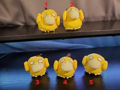 Pokemon Kururin Psyduck Plush Toy Transform Reversible Poke Ball Flip Tomy Yujin - Image 1 of 4