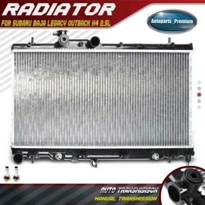 Radiador con enfriador de aceite para Subaru Legacy Outback 2000-2004 Baja 2003-2006 2,5 L Foto 1 de 4
